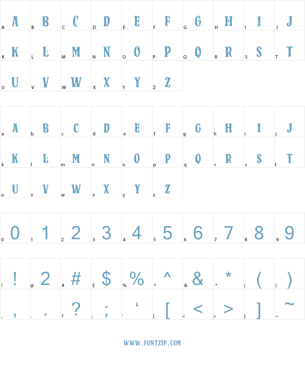 Spark Plug Serif DEMO Font Character